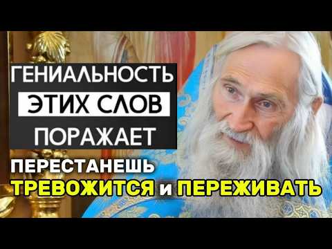 Видео: Старец Илий Ноздрин о том, как перестать тревожиться и переживать