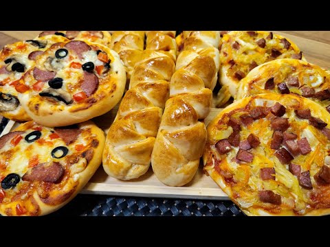 Видео: Одно удачное тесто и 3 вида заготовок в школу. Сосиски в тесте, пицца и белорусские смаженки 