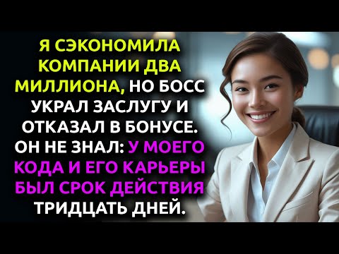 Видео: Босс ОТКАЗАЛ мне в бонусе, СЭКОНОМИВ компании $2М; но у моего кода был срок годности...