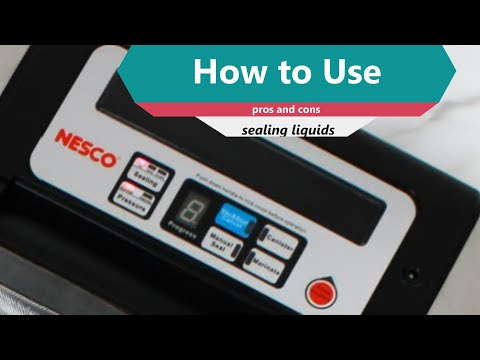 Видео: Вакуумный упаковщик Nesco Deluxe Food VS-12