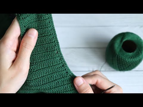 Видео: ОБРАБОТКА края проймы КРЮЧКОМ