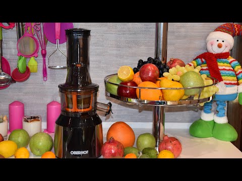 Видео: Лучшая шнековая соковыжималка Oberhof Druken Q-12 + три невероятных блюда от автора