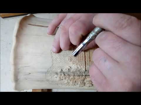 Видео: Правильная чеканка по дереву. Делаем тени чеканкой. Резьба по дереву - Wood carving.