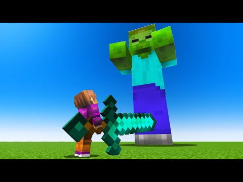 Видео: Minecraft, Но Все в 10 Раз Больше!