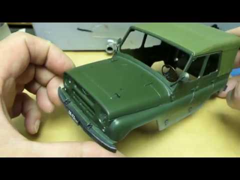 Видео: Строю модель УАЗ 469 на Р/У в масштабе 1:24,часть 7