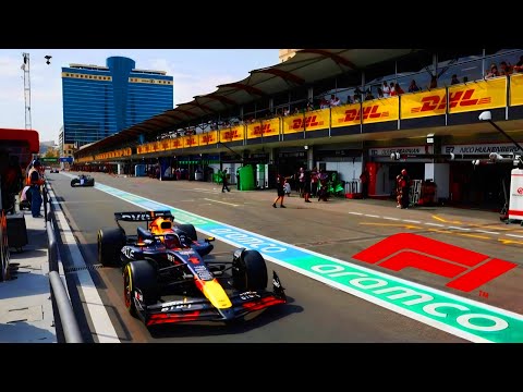Видео: Pit Lane Walk Azerbaijan Grand Prix F1 2025 Baku/Прогулка по Пит Лейну Азербайджанское Гран При Баку