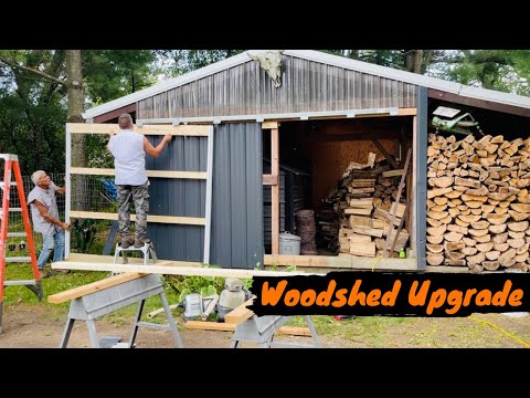 Видео: Модернизация дровяного сарая — добавление раздвижной двери