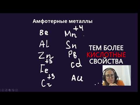 Видео: некоторые названия веществ и амфортерные металлы