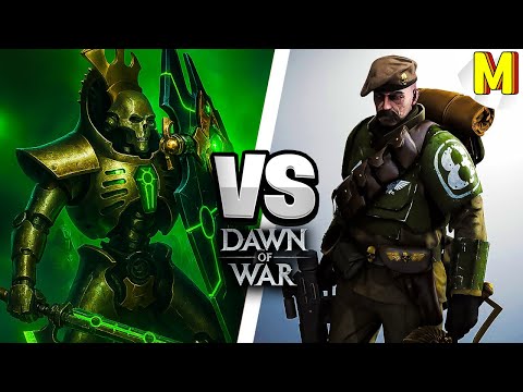 Видео: Безумный Некрон Против Имперской Гвардии | Dawn of War - Soulstorm
