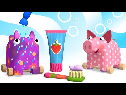 Видео: ЧИСТЮЛИ 🧼🧽 Опрятные Деревяшки – Все серии – Сборник – Деревяшки | Развивающий мультик для малышей