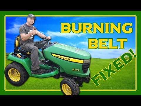 Видео: Исправлена ​​проблема с горящим приводным ремнём газонокосилки John Deere серии X! Также устранен...