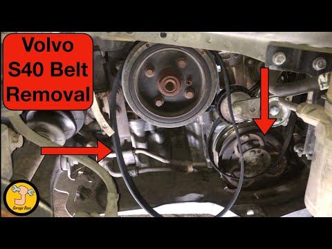 Видео: Как снять приводной ремень на Volvo S40