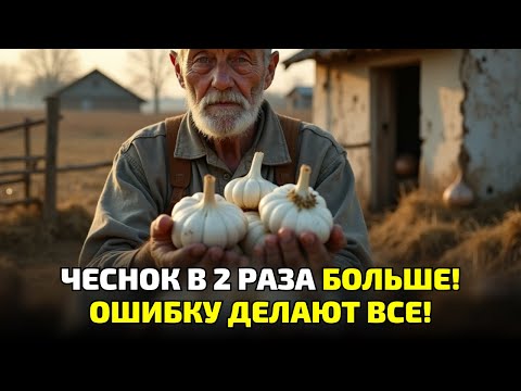 Видео: Вы сажаете чеснок неправильно! Вот почему ваши головки такие мелкие!