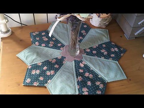 Видео: Прикладная вышивка/Лоскутное шитье/Дрезденская тарелка/Гексагоны