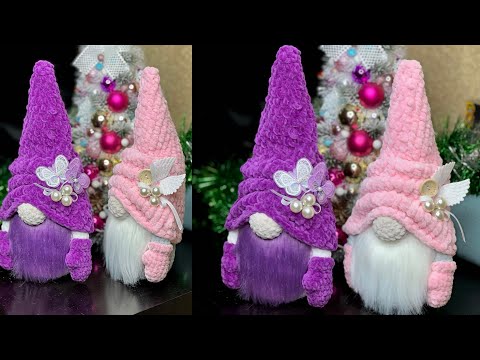 Видео: Гномик крючком 🤩 Мастер-класс / Волшебный ГНОМ крючком схема ETSY