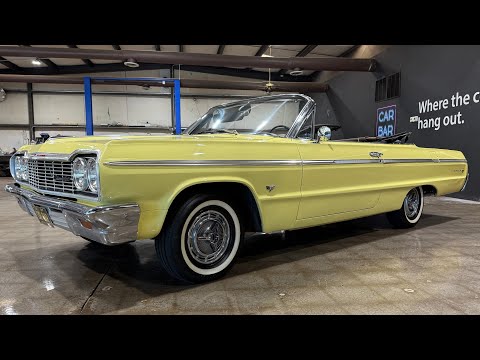 Видео: Продаётся кабриолет Chevy Impala SS 1964 года. Доставка по всей стране и кредит доступны.