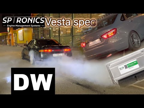 Видео: СТРИТ НА JZX90///ОБЗОР LADA VESTA НА СПОРТ ЭБУ///SPTronic