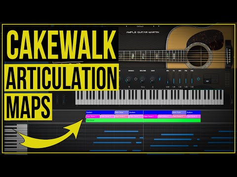 Видео: Как использовать карты артикуляции в Cakewalk от Bandlab