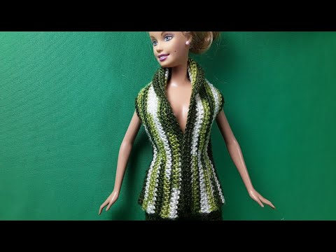 Видео: Супер жилет вязаный крючком по супер выкройке.Crochet Barbie