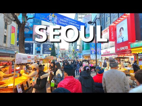 Видео: Лучшие ночные рынки и шопинг в Сеуле, тур по Мёндону | seoul korea