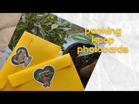 Видео: упаковка кпоп карт | packing kpop photocards