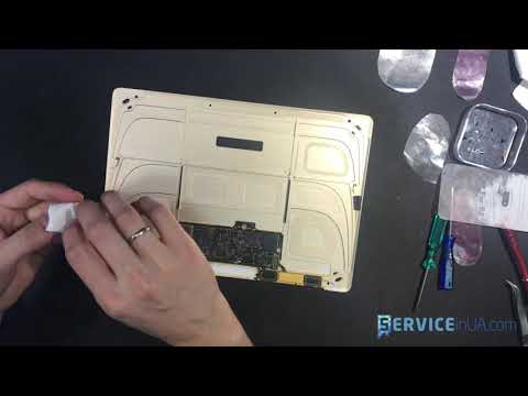 Видео: Замена клавиатуры и аккумулятора macbook 12 a1534/ battery keyboard repair macbook 12 a1534