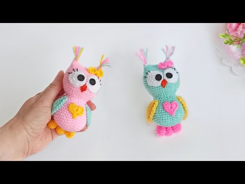 Видео: 🌸Просто очаровашка🌸Как связать Радужную СОВУШКУ крючком / ПТИЧКА амигуруми