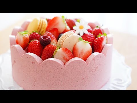 Видео: Единственный малиновый торт в мире. / Without a special mold. / Amazing cake / Buttercream Frosting