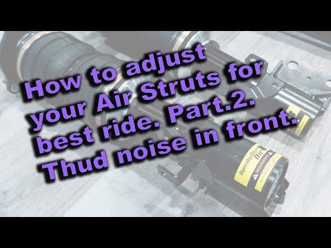 Видео: Как отрегулировать пневмостойки. Часть 2. Глухой шум спереди. Устранение.