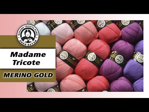 Видео: Обзор пряжи Madame Tricote Paris | MERINO GOLD. Качественная бюджетная полушерсть