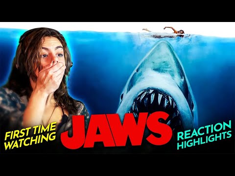 Видео: Лея прыгает на акулу в фильме «Челюсти» (1975). Реакция на фильм. СМОТРЮ ПЕРВЫЙ РАЗ [Переиздание]