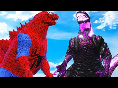 Видео: паук годзилла против шин годзилла - битва монстров