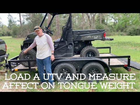 Видео: Загрузите и закрепите UTV и измерьте влияние на вес дышла