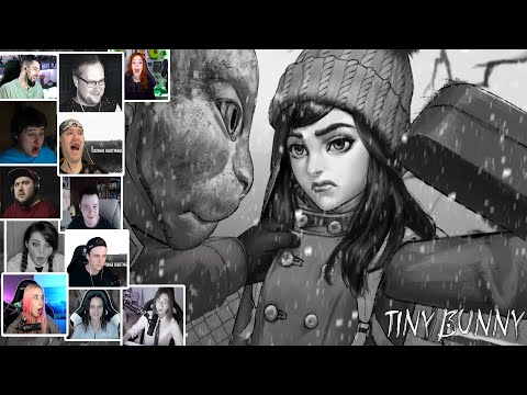 Видео: Реакция Летсплейщиков на Удар Футляром от Полины в Tiny Bunny Эпизод 4