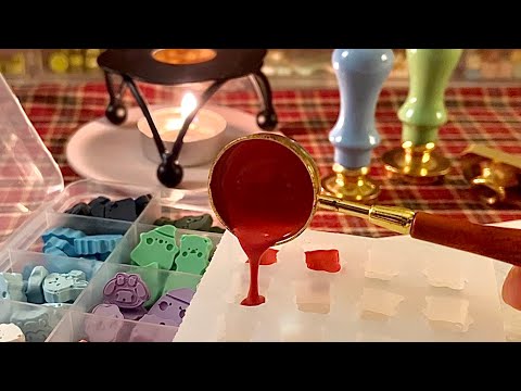 Видео: [ASMR] Изготовление собственных матовых сургучных шариков