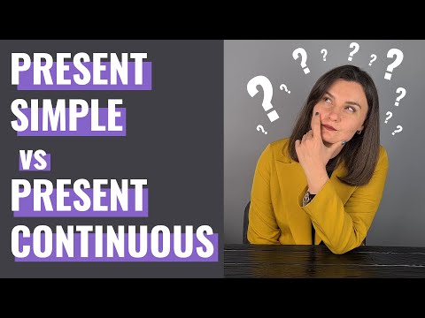 Видео: Present Simple vs Present Continuous: Порівняння часів|State Verbs - дієслова стану|ЗНО|Giveaway