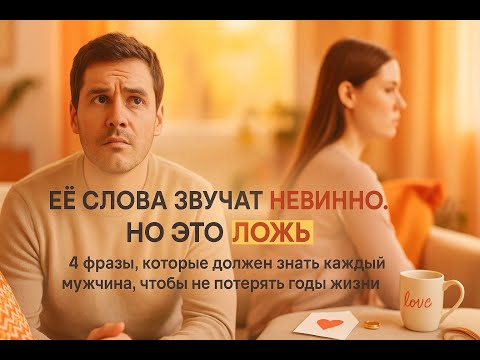 Видео: Эти 4 фразы звучат как забота, но на самом деле за ними скрывается страшная правда о ней