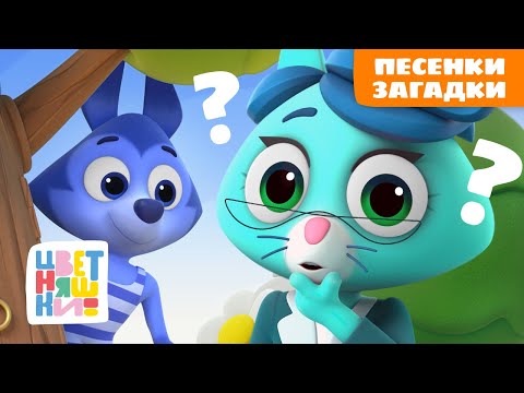 Видео: Песенки-загадки для смышленышей | Цветняшки мультики для детей | сборник
