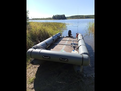 Видео: Селигер. Катамаран Мастеркат. Мотор Toyama 5 л.с. обкатка.
