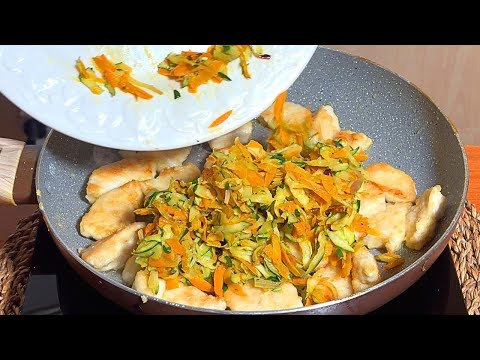 Видео: Курица и овощи в одной сковороде | Вкусное и полезное блюдо за 30 минут