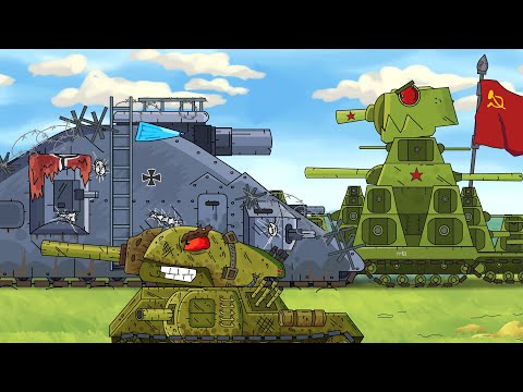 Видео: МЫ с КВ-44 разобьём Монстра! КВ-44, Щука VS Железный Капут - Мультики про танки
