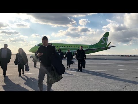 Видео: Перелёт Новосибирск - Абакан/ А\К S7 airlines/ embraer 170