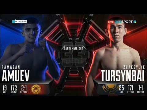 Видео: MMA. «OCTAGON-33». Рамазан Амуев  (Кыргызстан) - Жаксылык Турсынбай (Казахстан)