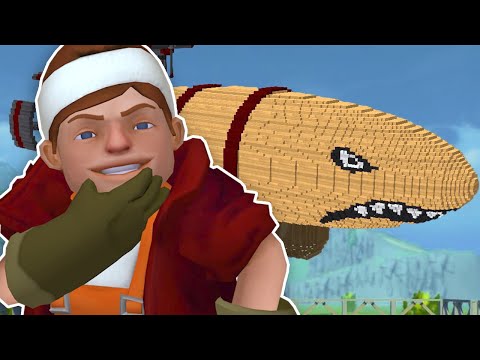 Видео: ВЗОРВАЛ ДИРИЖАБЛЬ В SCRAP MECHANIC!!!