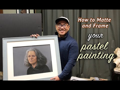 Видео: Как сделать паспарту и рамку для картины пастелью.