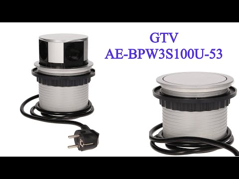 Видео: Висувний розетковий блок GTV AE-BPW3S100U-53