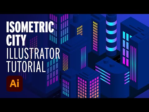 Видео: Учебник по работе с изометрическим городом в Illustrator