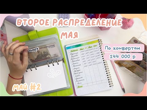 Видео: Распределение денег МАЙ #2 | Откладываем на досрочку