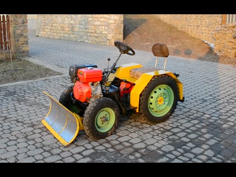 Видео: Самодельный трактор для уборки снега Tractor hydraulic