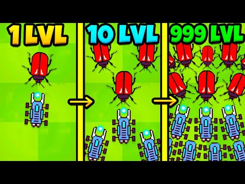 Видео: ЭВОЛЮЦИЯ АРМИИ ЧТОБЫ АРМИЯ РОБОТОВ УНИЧТОЖИЛА АРМИЮ ЖУКОВ В ИГРЕ ROBOT COLONY